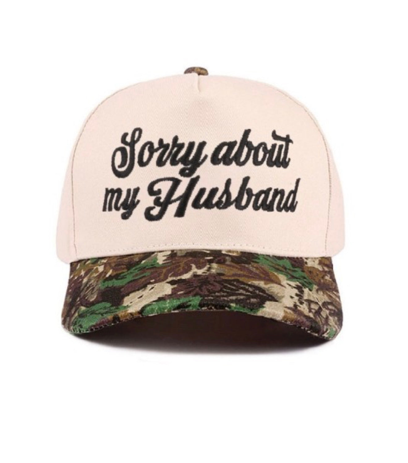 Sorry About My Husband Hat Camo