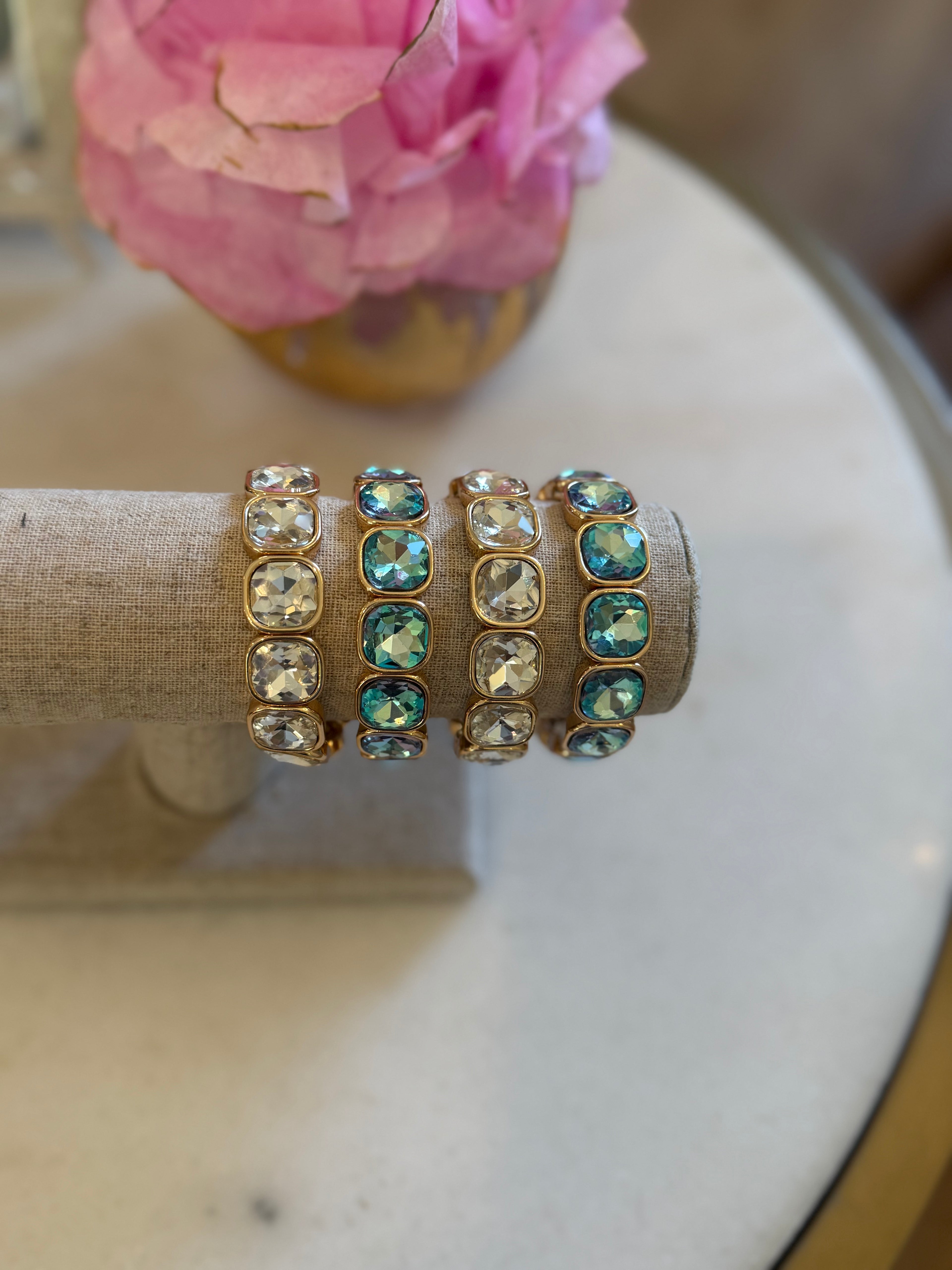 Blue And Clear Bracelets