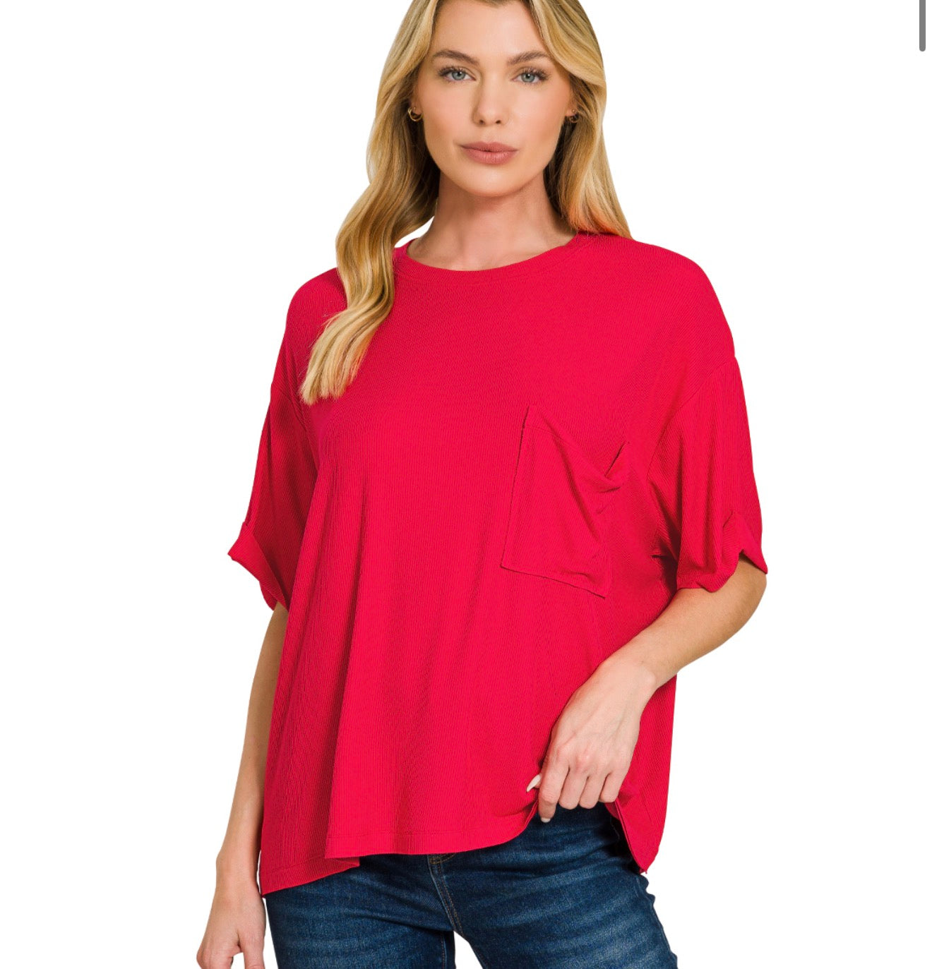 Red Pocket Top