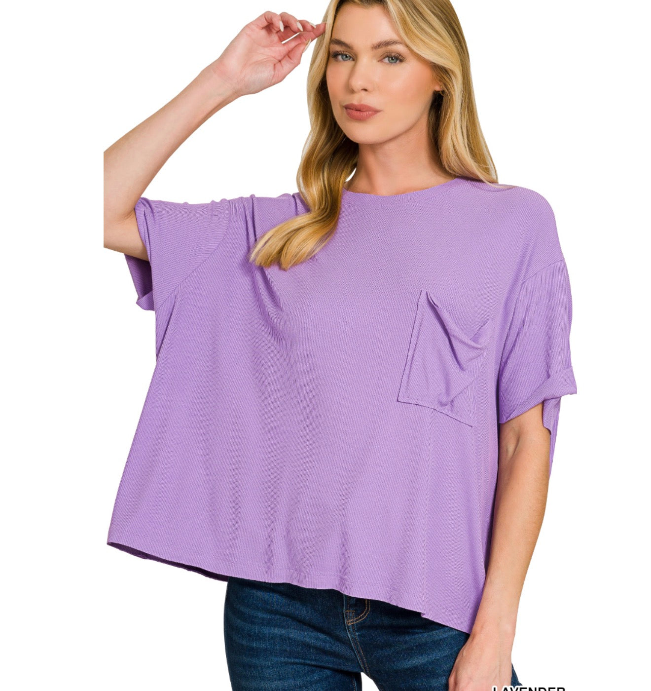 Lavender Pocket Top