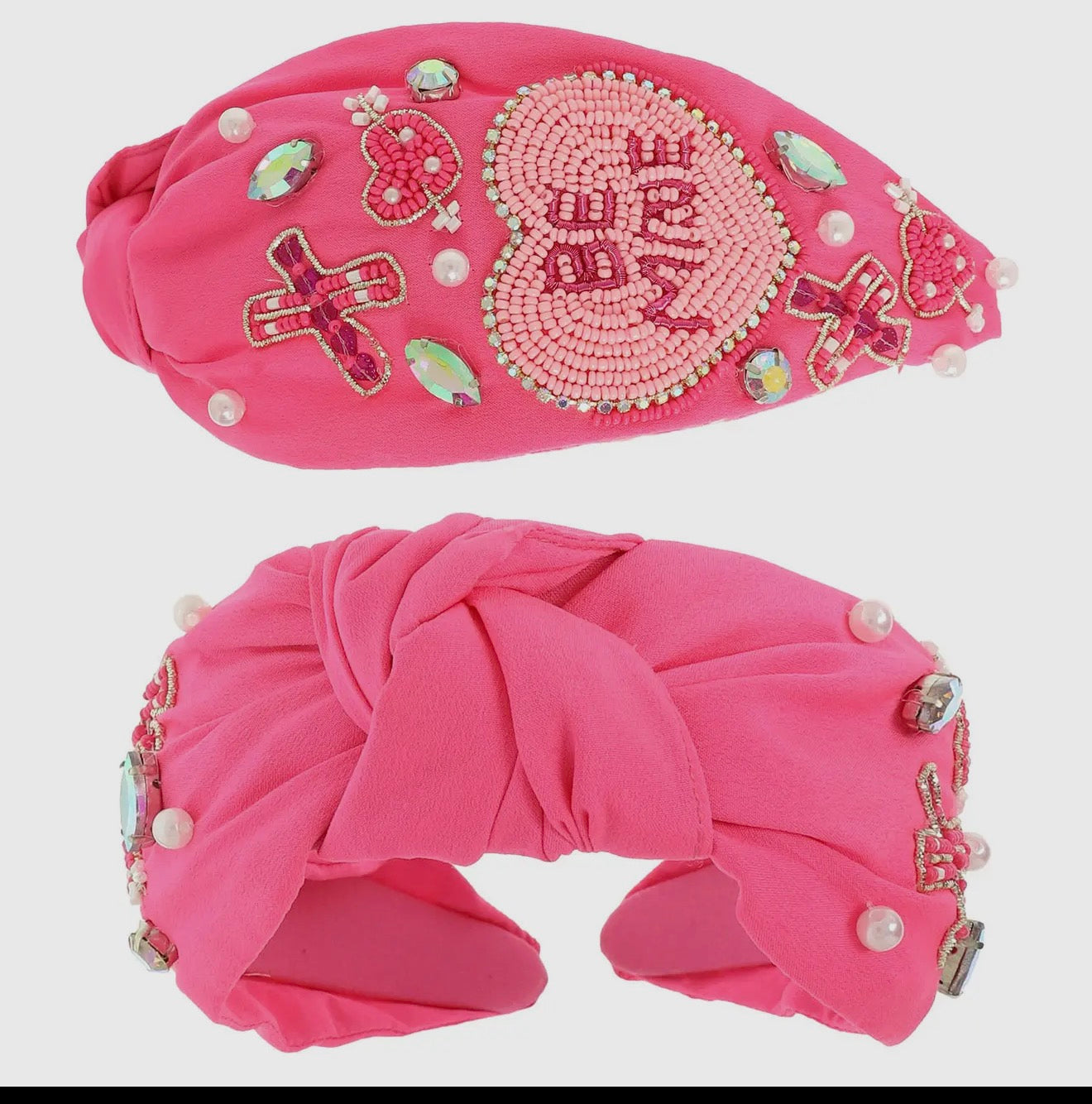 Valentines Heart pink headband