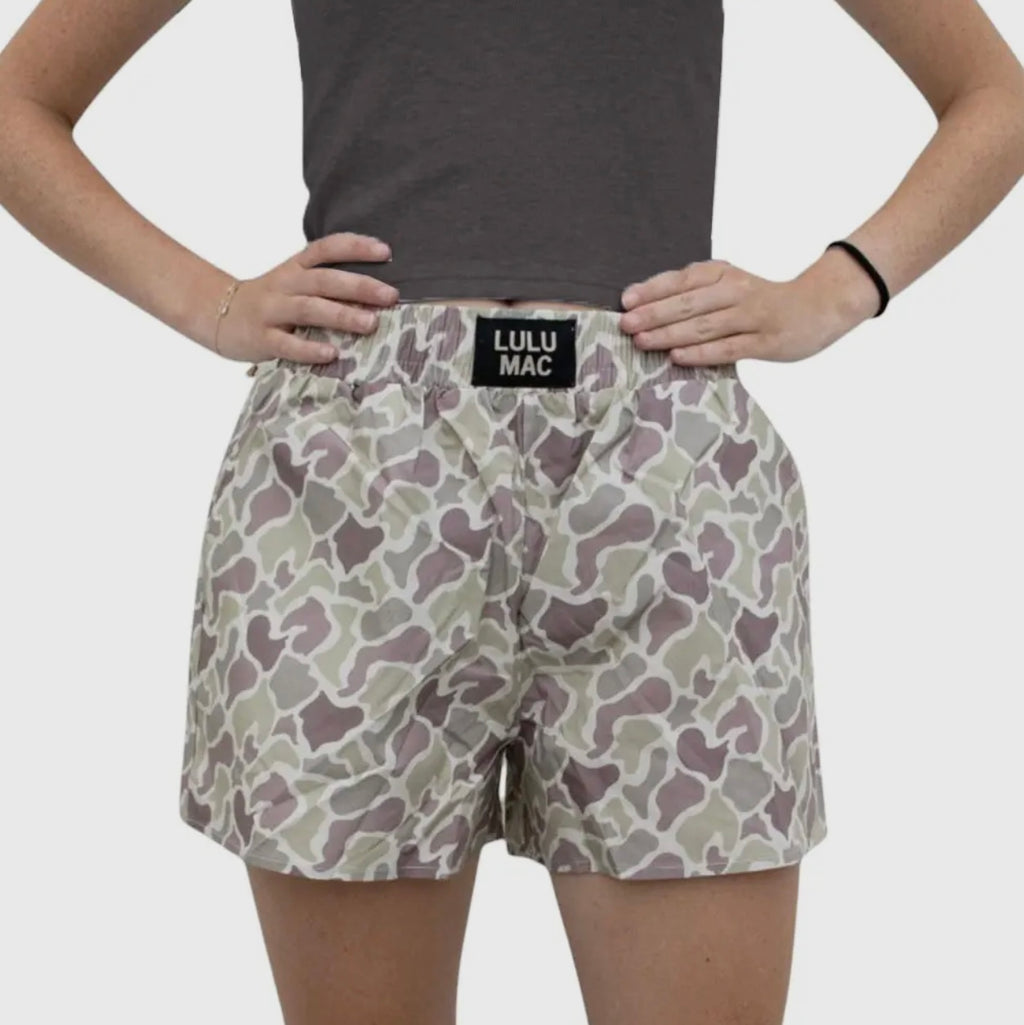 LULU MAC CAMO SHORTS
