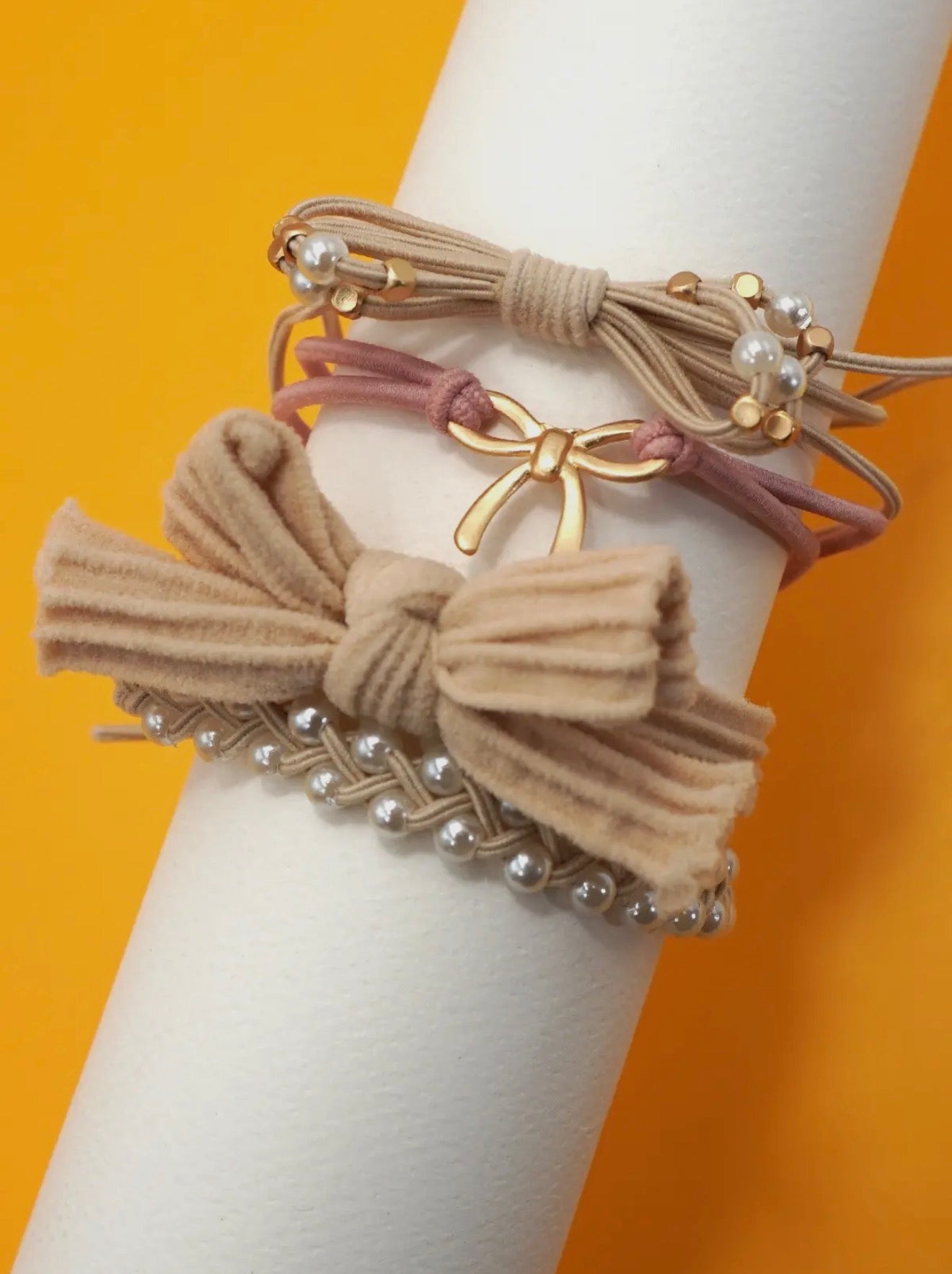 Charming Bow Hair Tie Bracelets