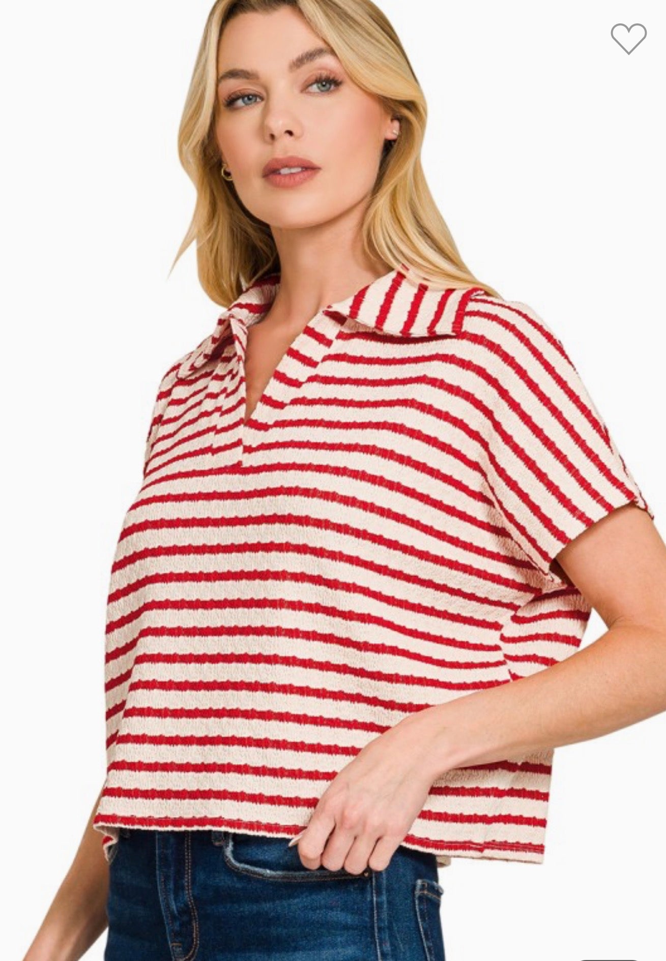 The Scarlet Stripe Top