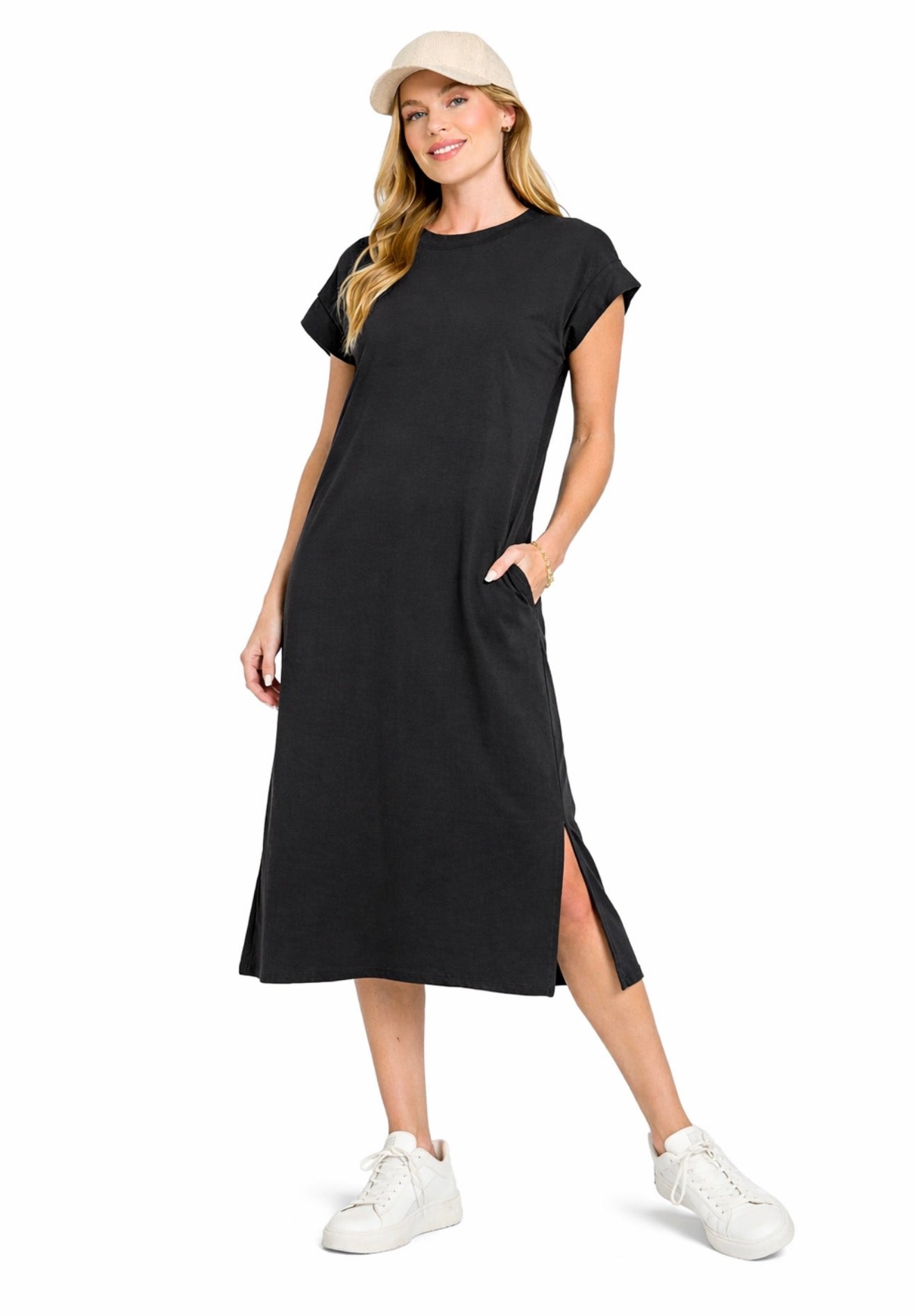 The Go-To Midi Dress Black