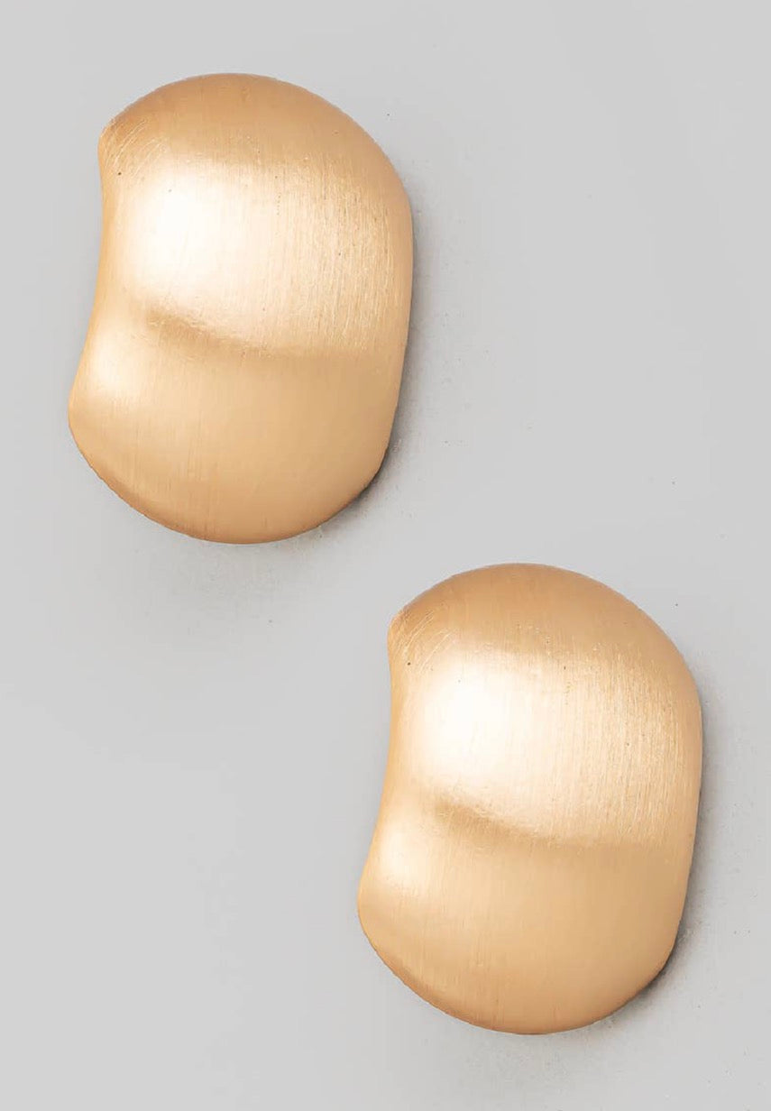 Brushed Gold Earrings