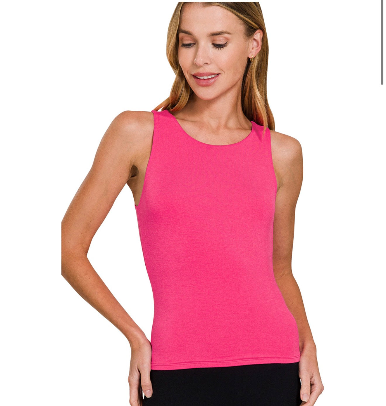 Fuchsia Double Layered Tank Top (ETA 6/16)