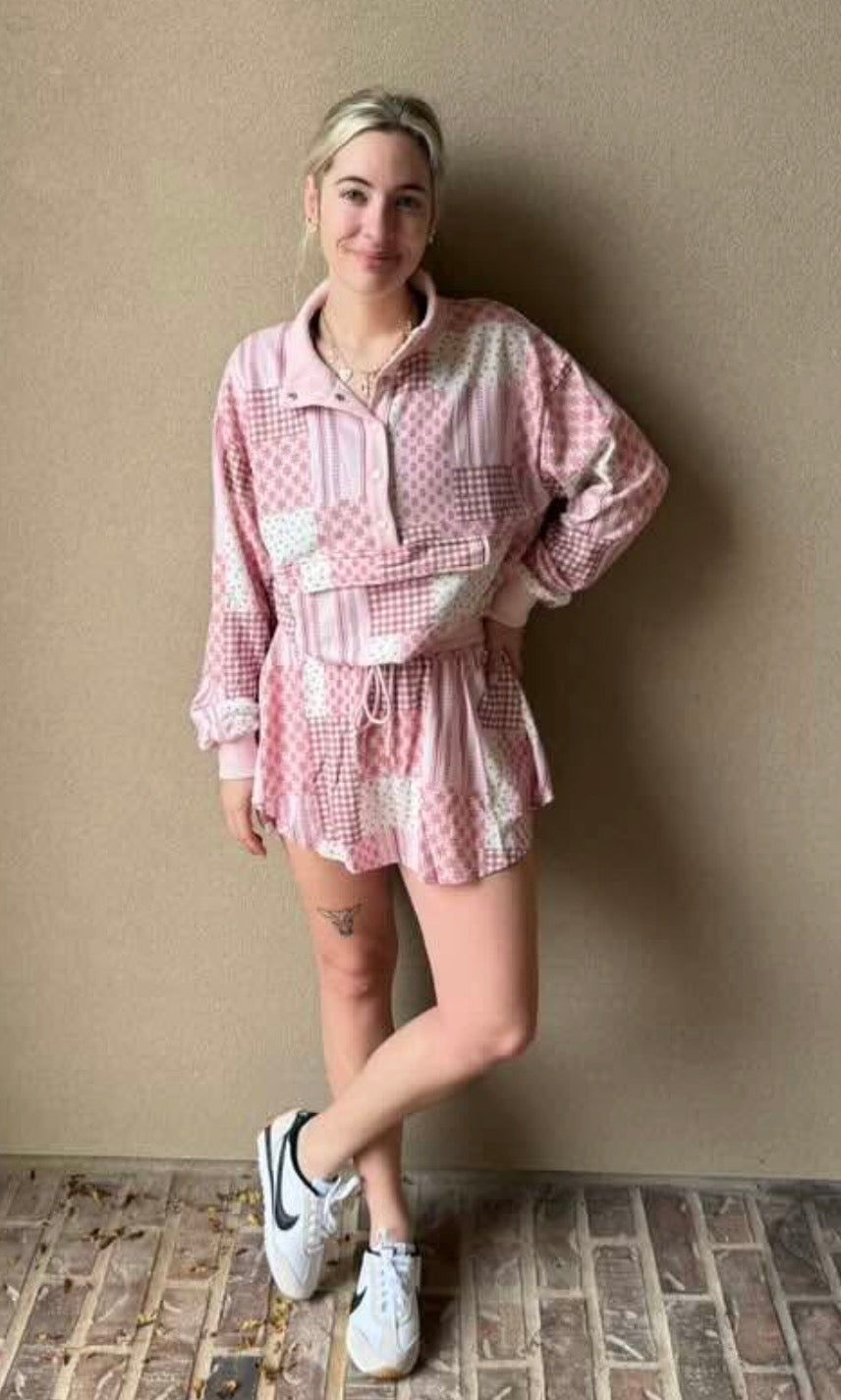 The Pink Lilly Skort Set