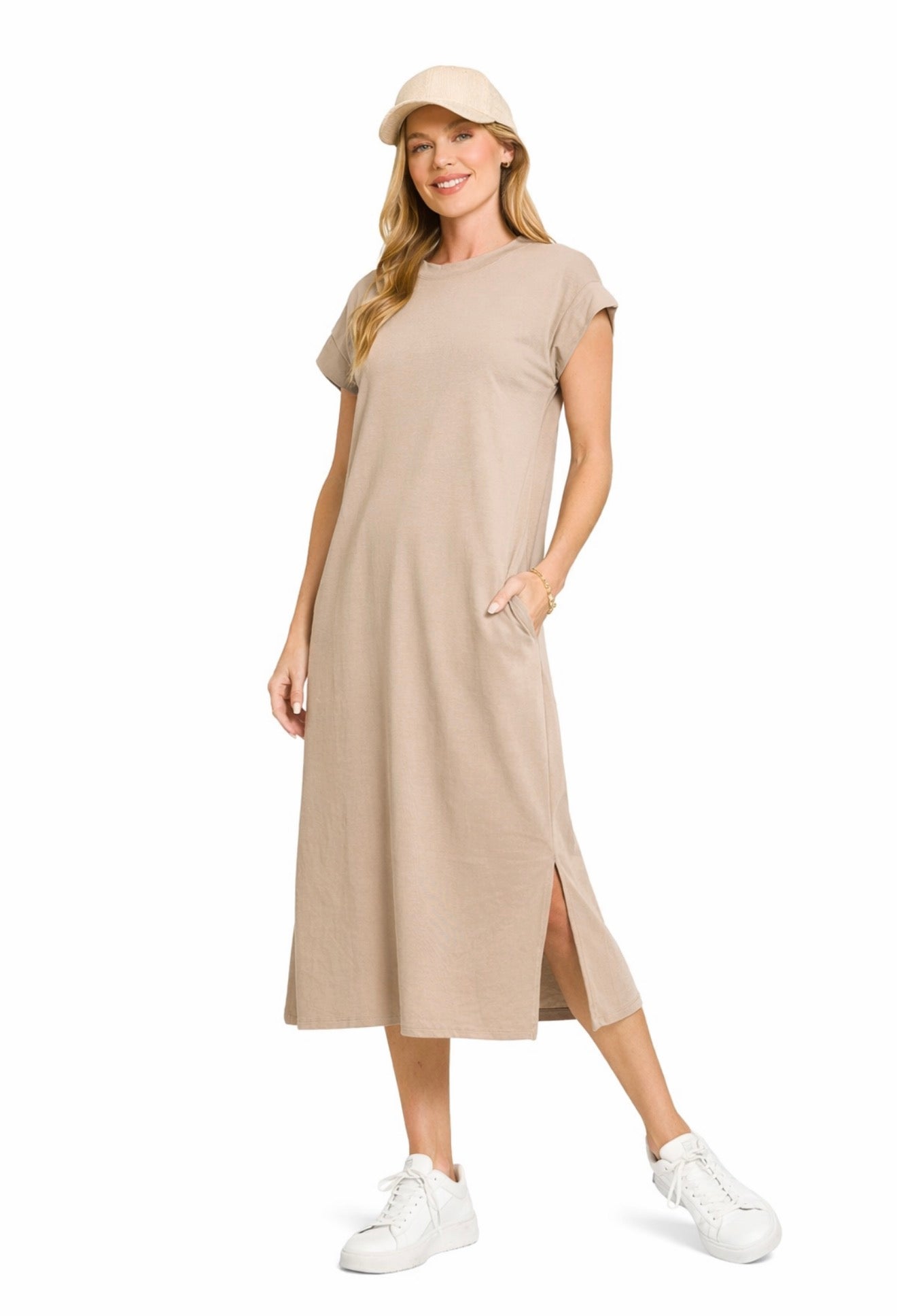 The Go-To Midi Dress Mocha