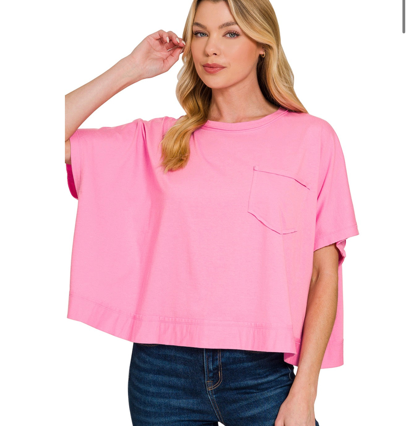 Pink Boxy Top