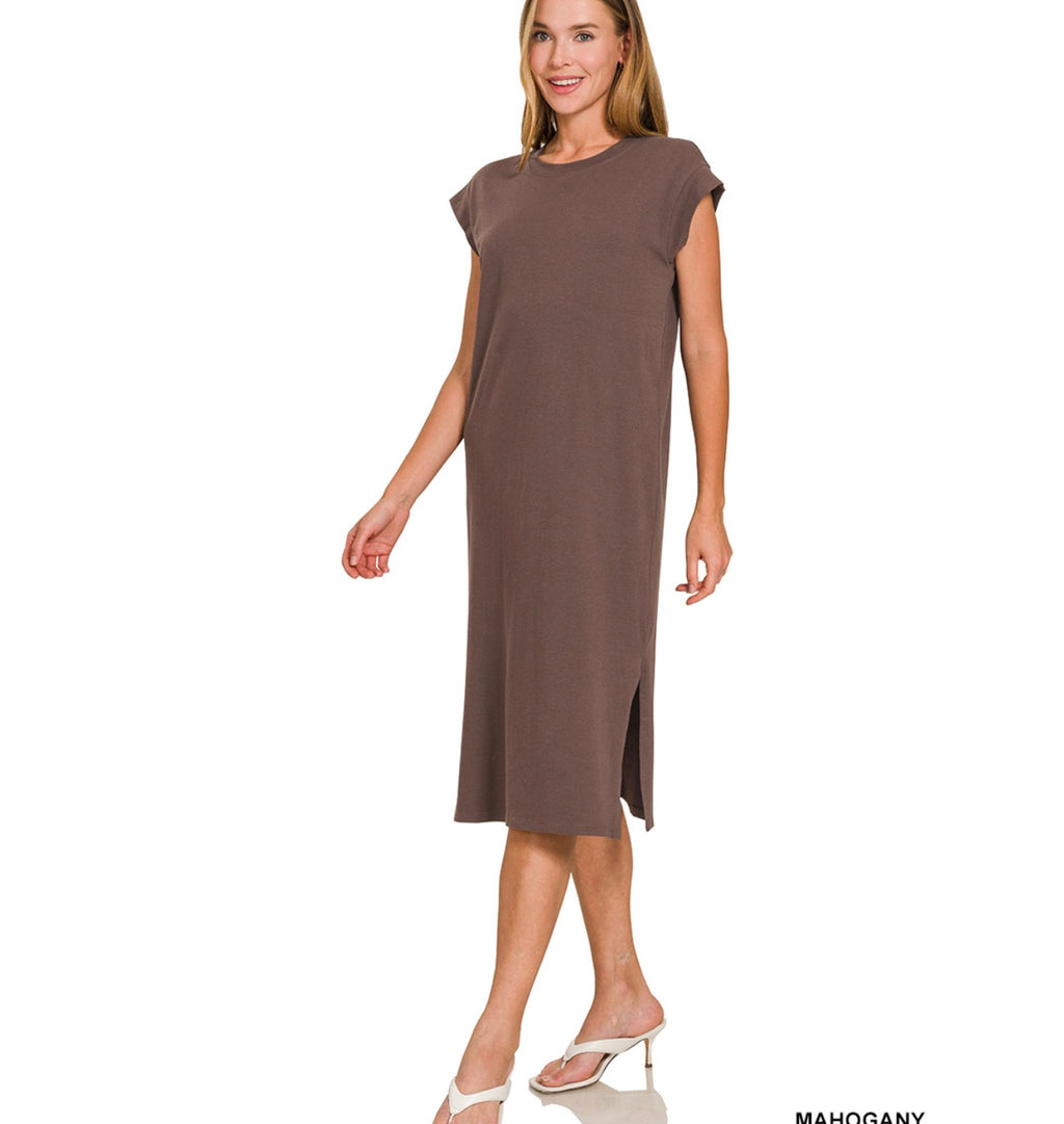 The Go-To Brown Midi Dress ETA 7/31