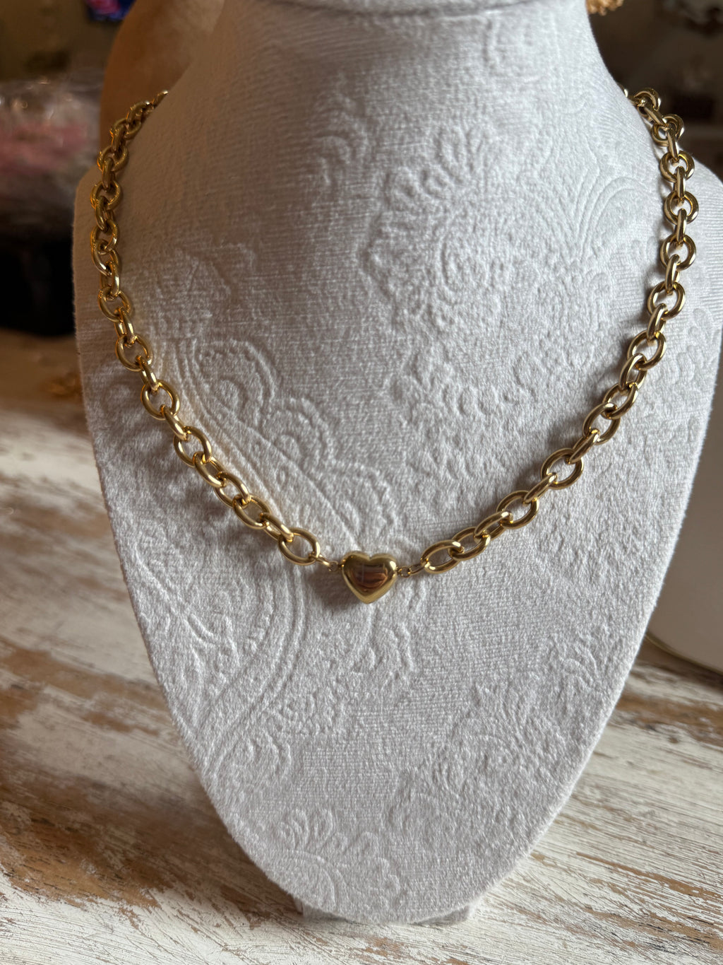 Stainless Chain Heart Necklace