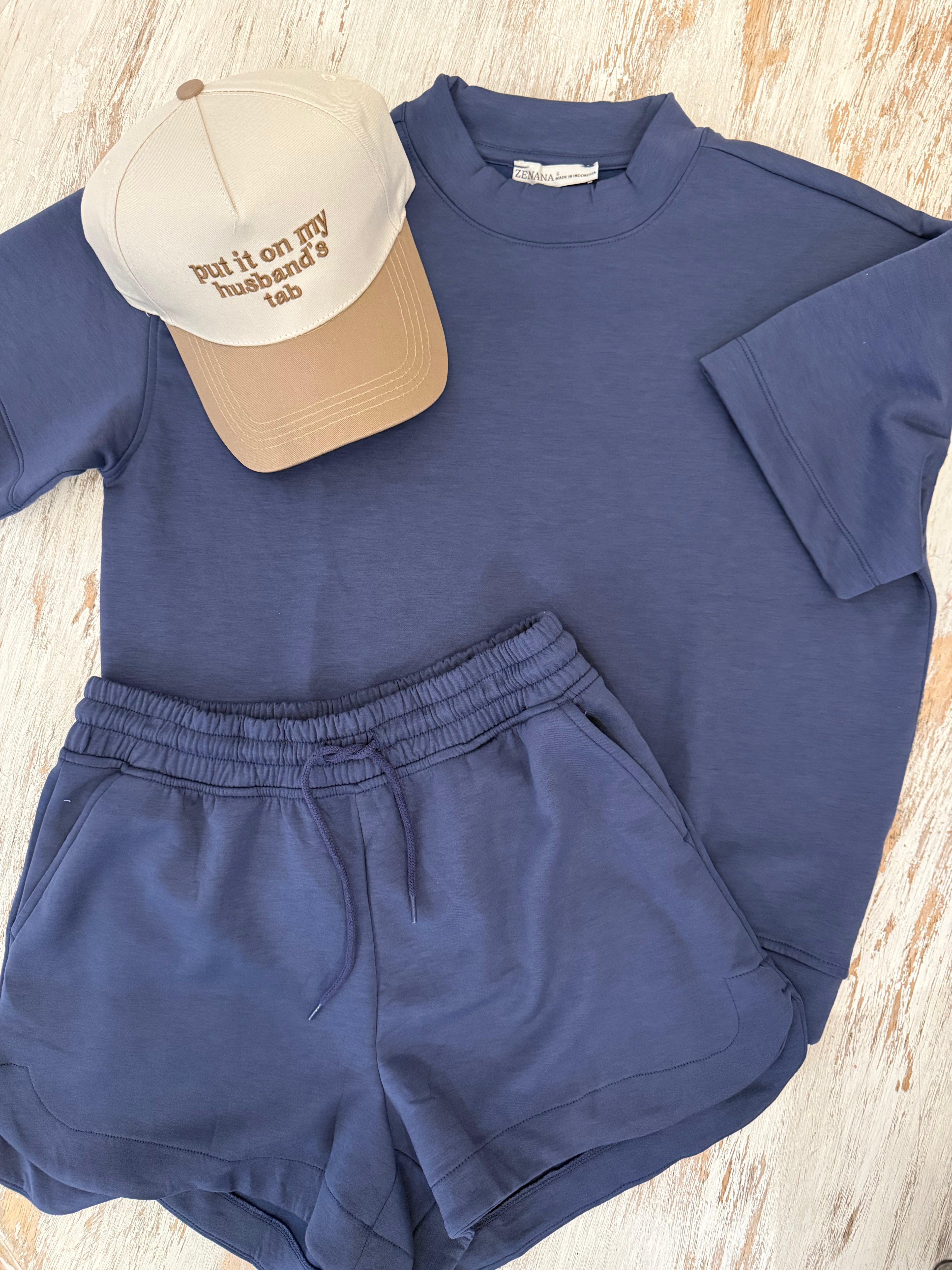 Blue Indigo Short Set
