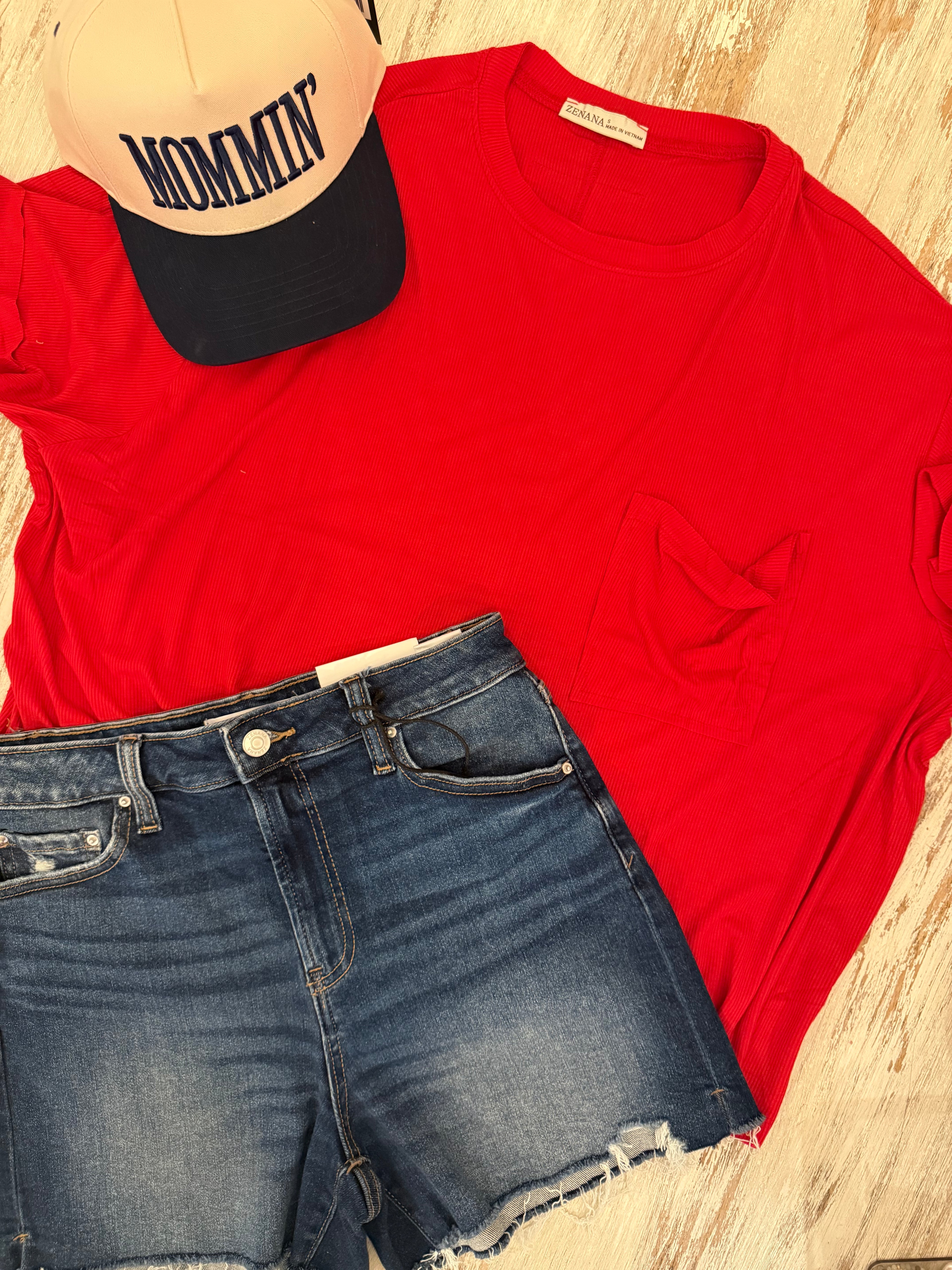 Red Pocket Top