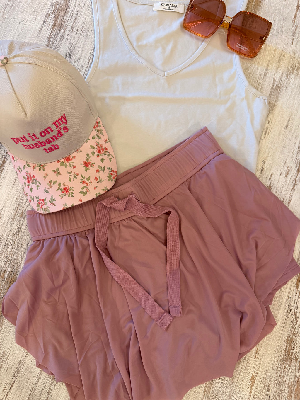 Rose Pink Athletic Skort