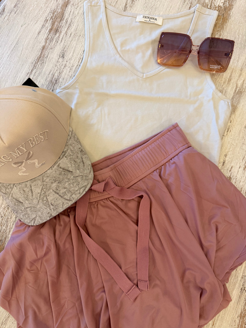 Rose Pink Athletic Skort