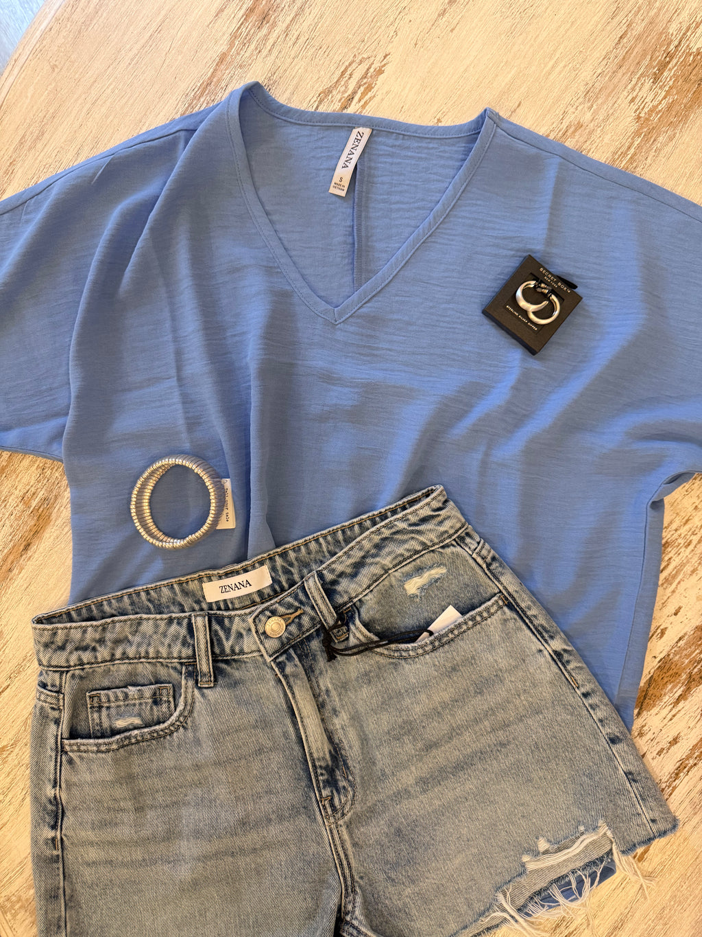Sky Blue Airflow Top