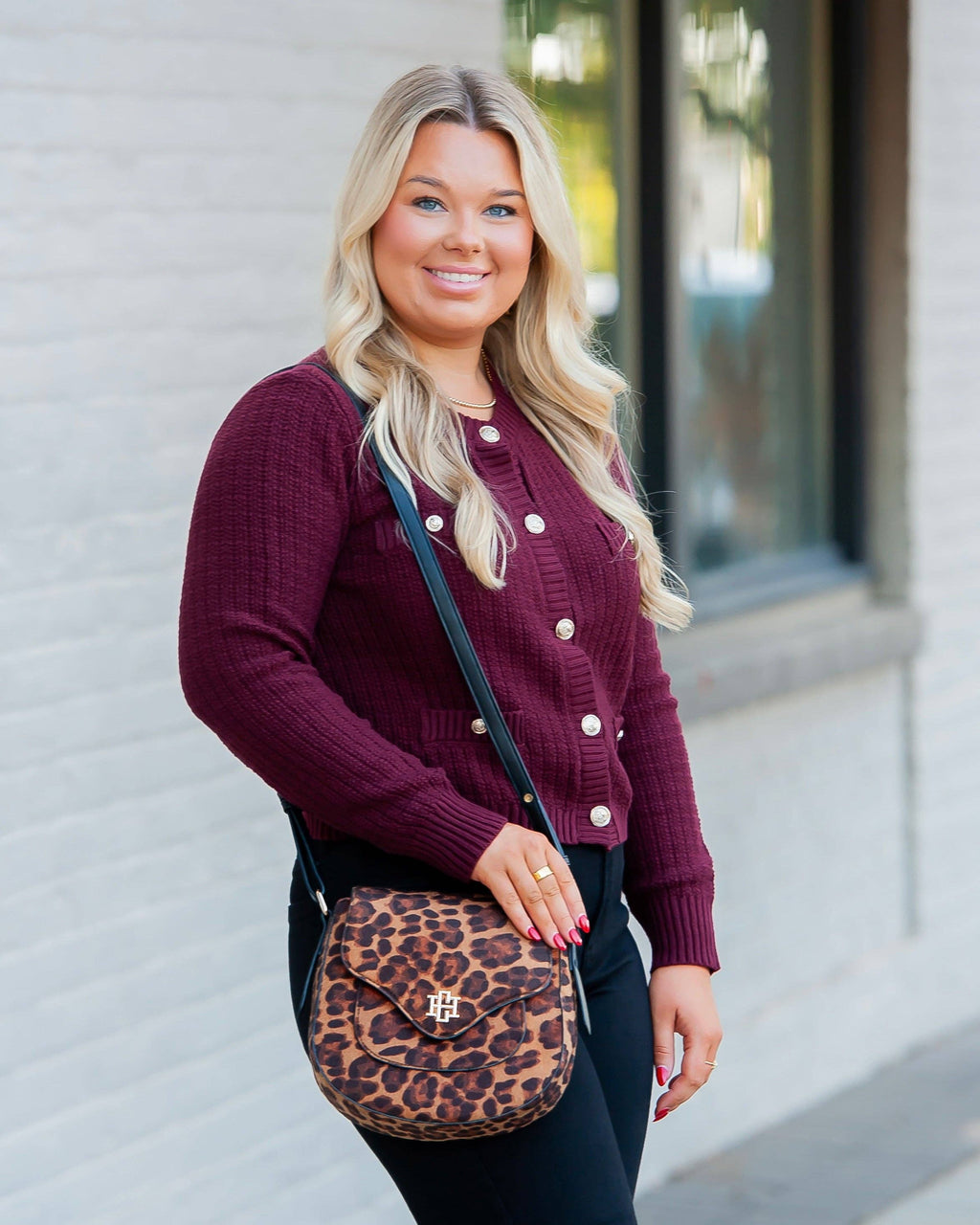 Sasha Handbag Spotted Saddle Caroline Hill