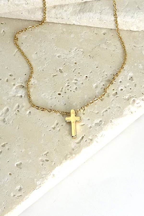 CLASSIC MINI CROSS NECKLACE ETA 9/16