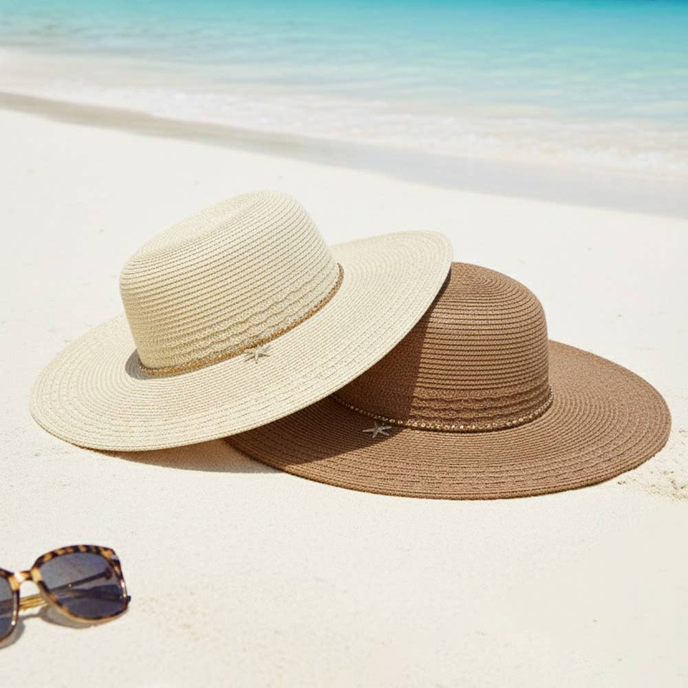 WIDE BRIM STRAW SUN HAT