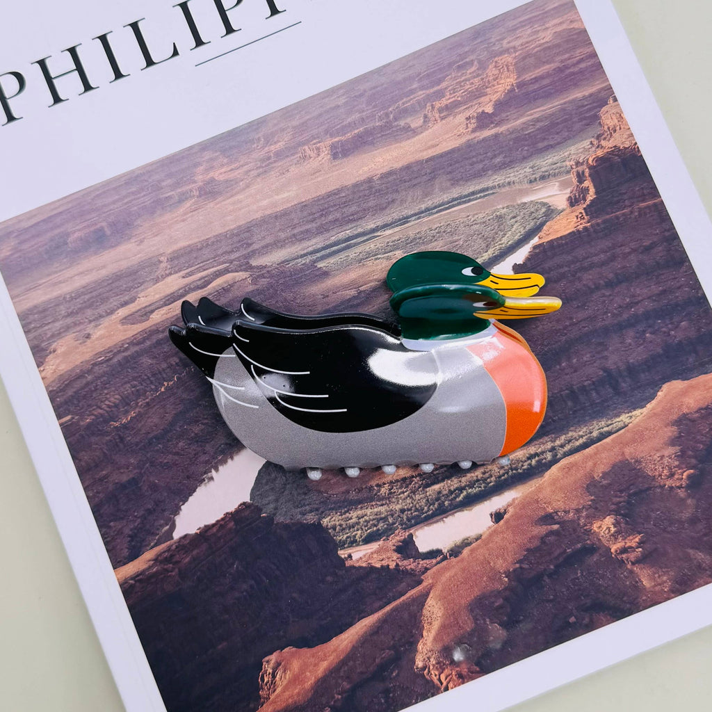 JUMBO MALLARD DUCK HAIR CLAW CLIPS  ETA 9/16