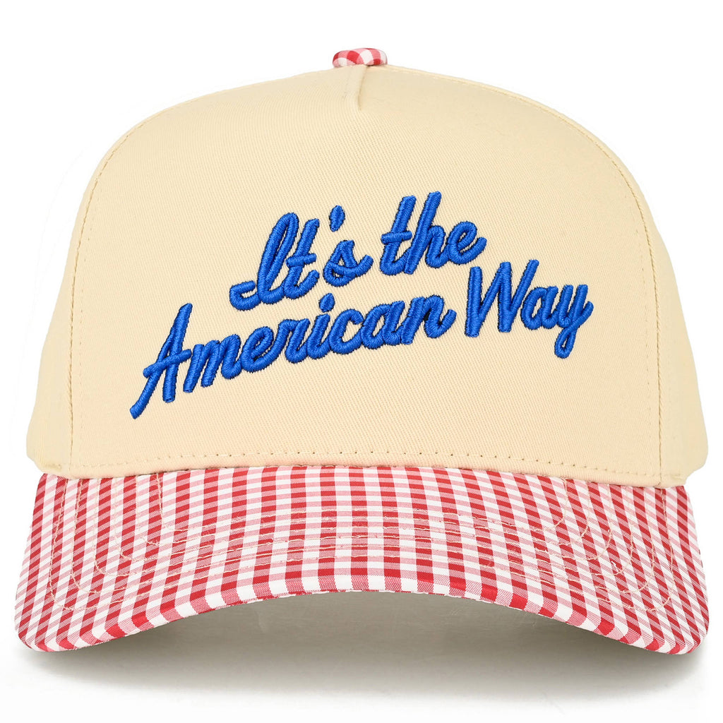 It’s The American Way Red Gingham Hat