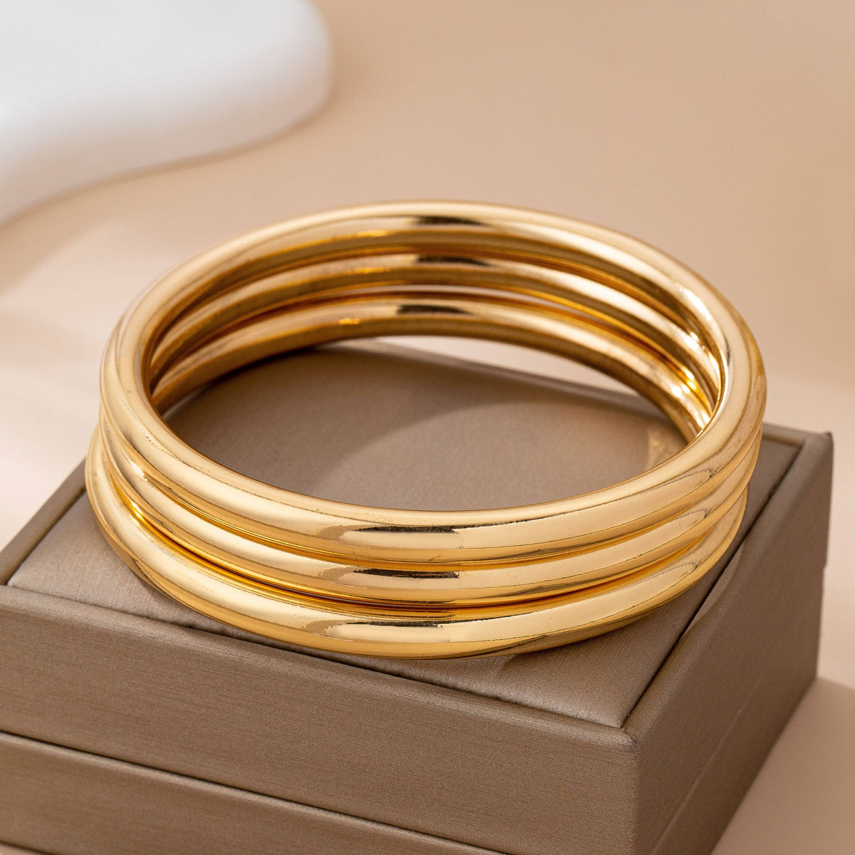 Chunky Triple Tube Bangle Set ETA 9/16