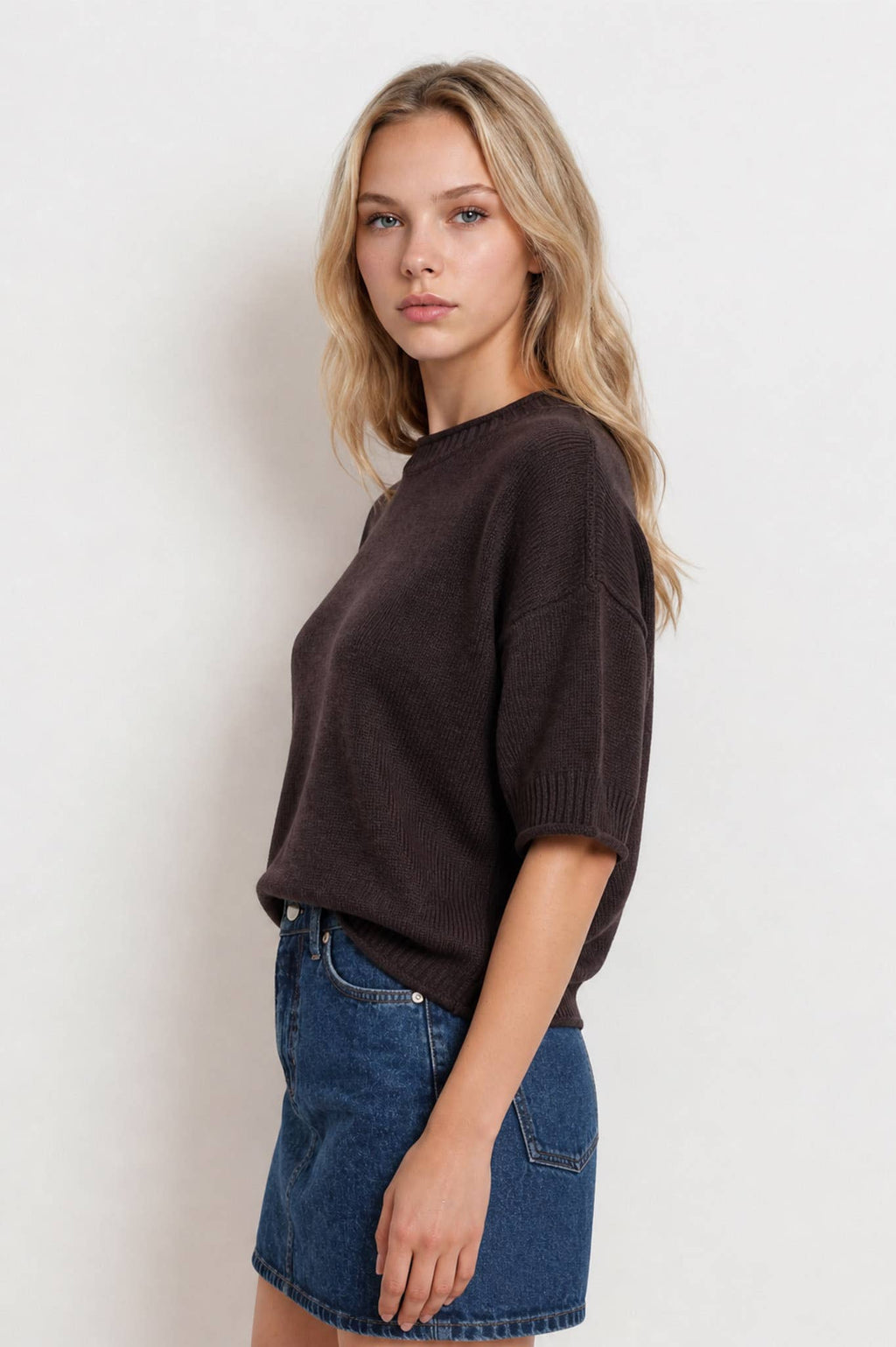 The Marley Chocolate & Taupe Sweater ETA 8/10
