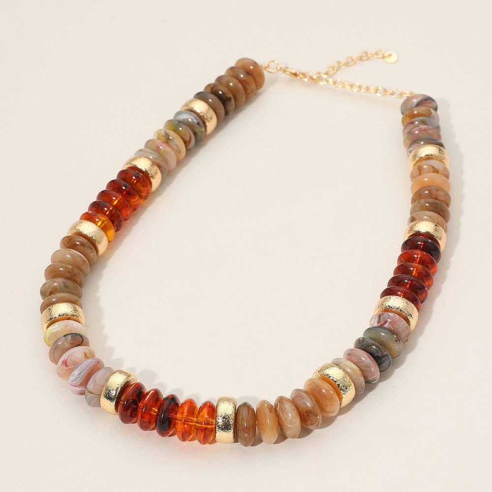 Statement Necklace Brown