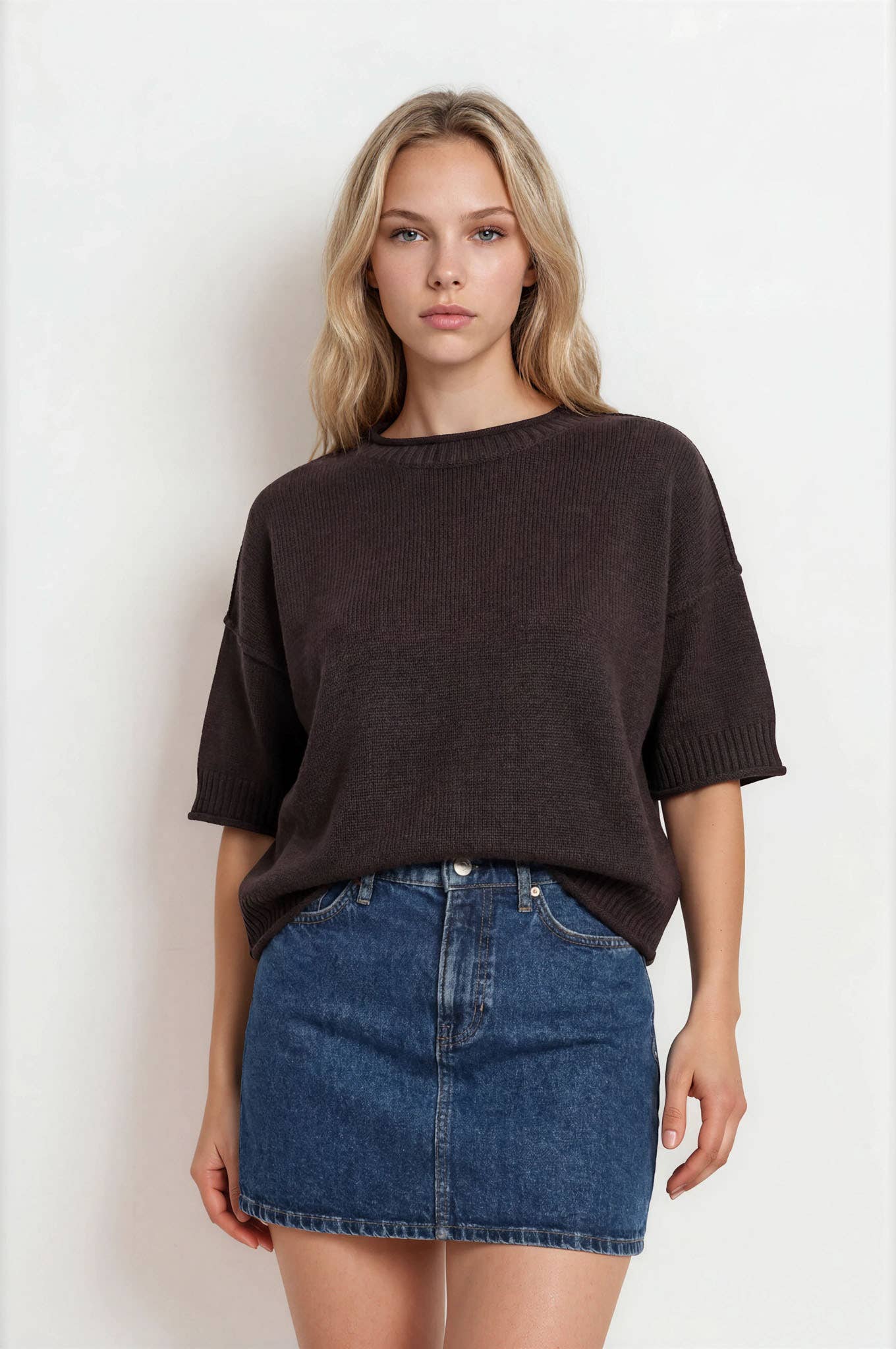The Marley Chocolate & Taupe Sweater ETA 8/10