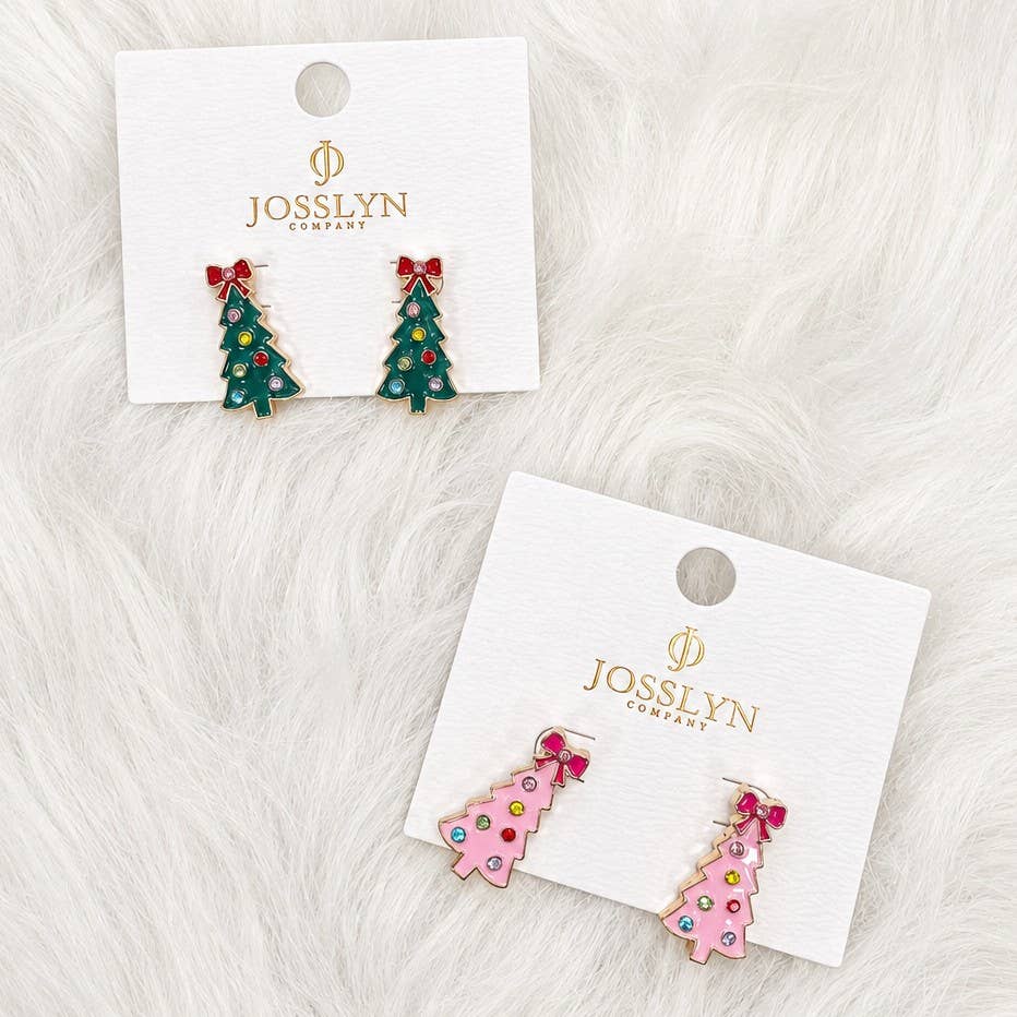 CHRISTMAS TREE STUD EARRINGS ETA 9/16